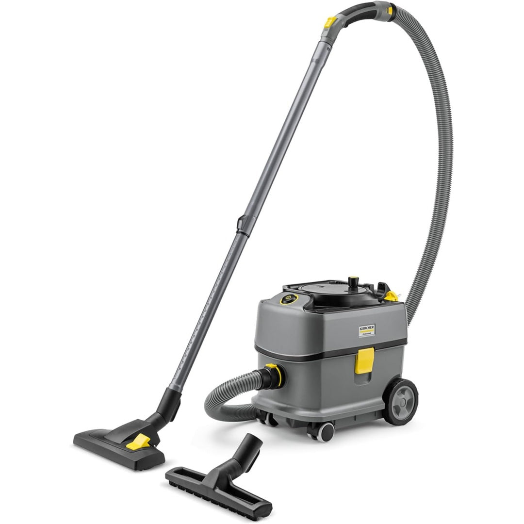 Aspirateur traineau avec l'entretien du parquet, coloris blanc et gris