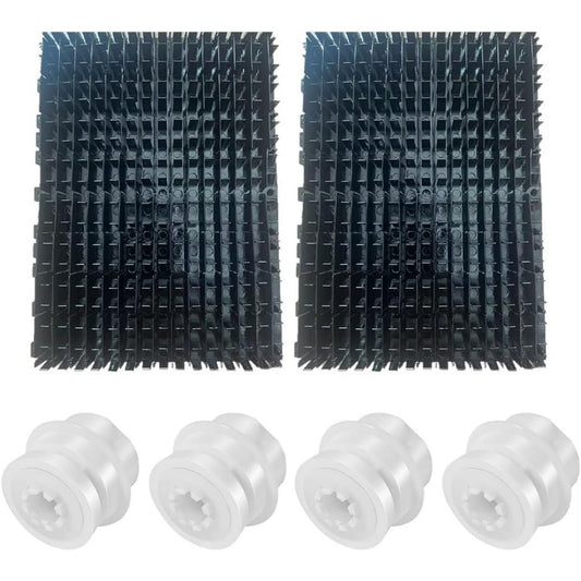 Brosse de rechange associant le remplacement de la brosse au coloris noir et gris