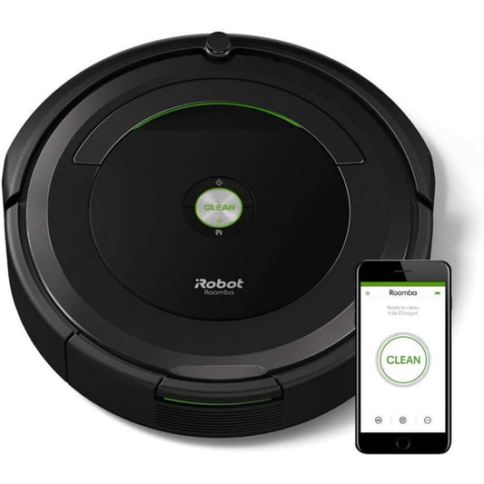 Robot aspirateur, coloris noir, avec la collecte de la poussiere
