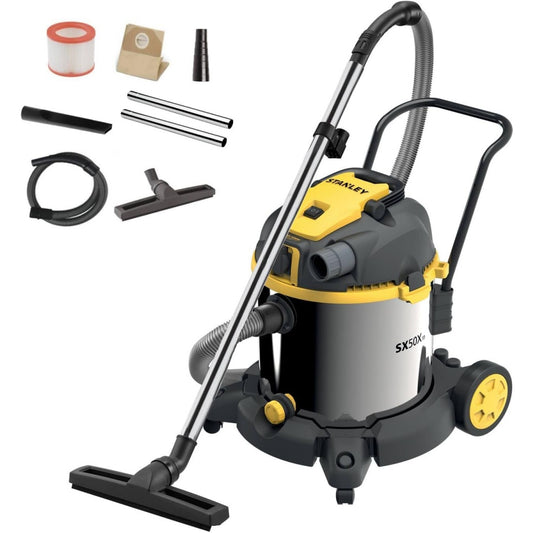 Aspirateur associant l'entretien des surfaces au coloris gris et noir