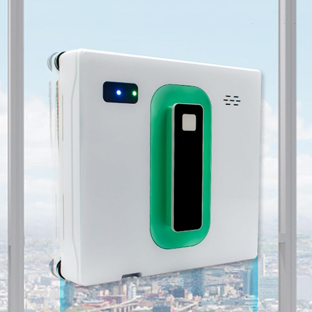 Robot pour surfaces vitrees avec une commande a distance et une utilisation sans fil