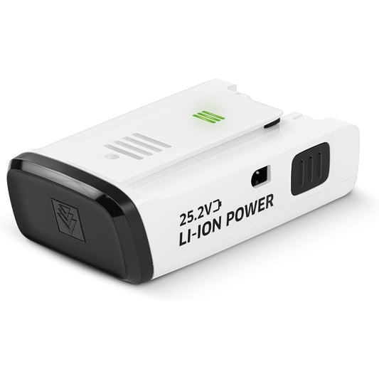 Accumulateur rechargeable avec une alimentation de l'appareil compatible, coloris blanc et noir